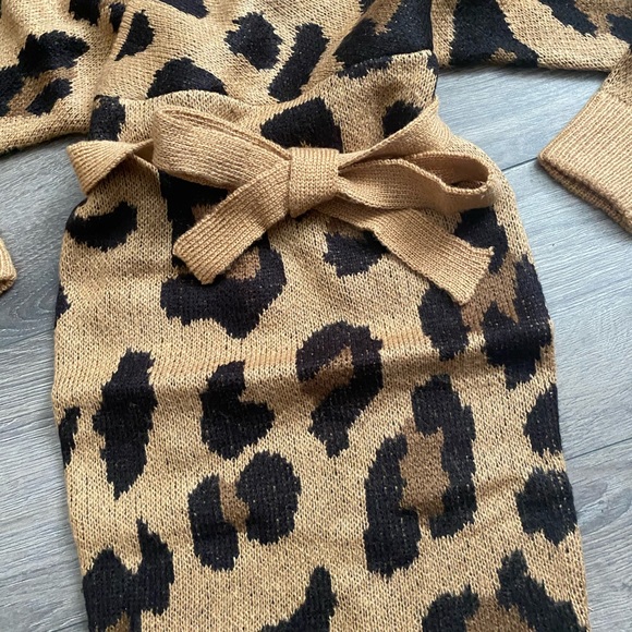 Sweater dress thick fabri mini dress - Picture 4 of 6